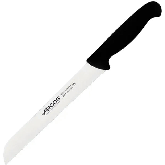 Нож для хлеба «2900» сталь нерж.,полипроп. ,L=320/200,B=25мм черный,металлич