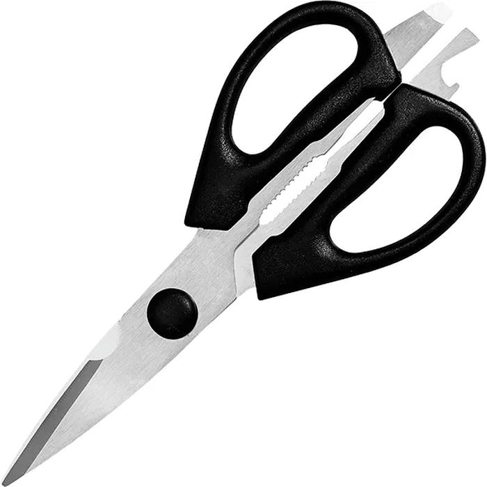 Ножницы кухонные «Проотель» сталь нерж.,пластик ,L=21см черный,металлич