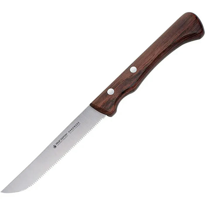 Нож универсальный «Кузинье» сталь,дерево ,H=50,L=220/100,B=15мм коричнев.,металлич