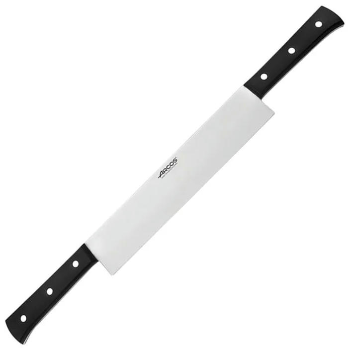 Нож кухонный д/сыра 2ручки «Универсал» сталь нерж.,полиоксиметилен ,L=26см черный,металлич