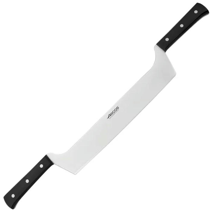 Нож кухонный д/сыра 2ручки «Универсал» сталь нерж.,полиоксиметилен ,L=59/29см черный,металлич