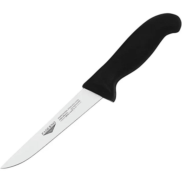 Нож для обвалки мяса сталь,пластик ,L=260/140,B=25мм черный,металлич