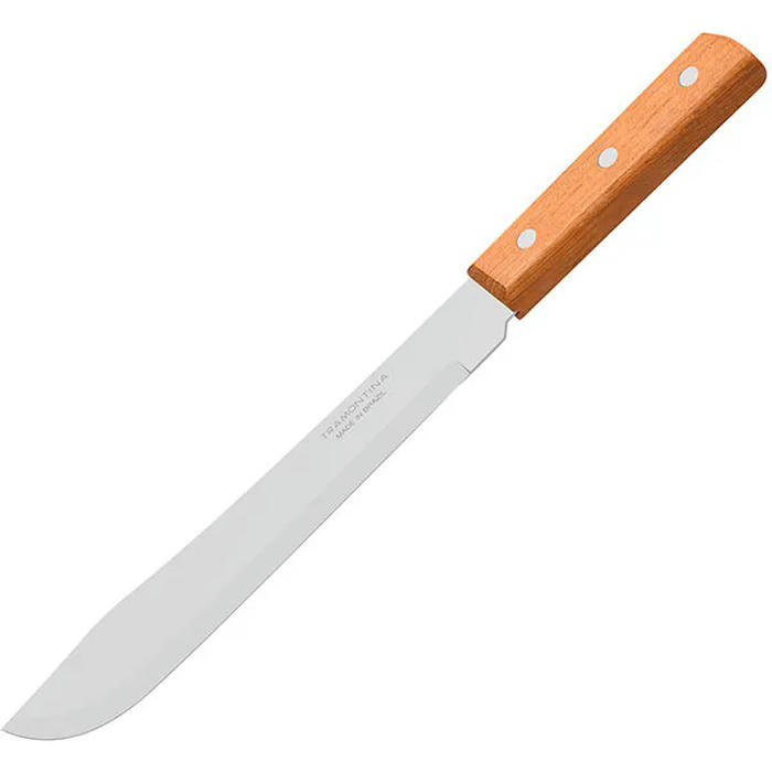 Нож для нарезки мяса сталь,дерево ,L=260/125,B=30мм коричнев.,металлич