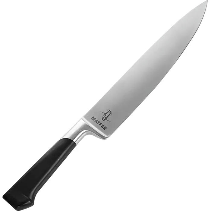 Нож поварской сталь нерж.,пластик ,L=405/265,B=43мм металлич.,черный