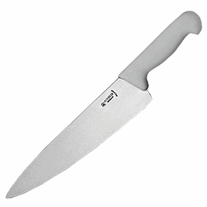 Нож поварской «Шеф» сталь нерж.,пластик ,L=375/260,B=55мм белый,металлич
