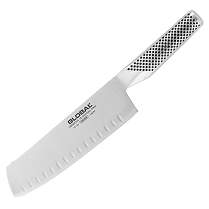 Нож для овощей рифленый «Глобал» сталь нерж. ,L=18см металлич