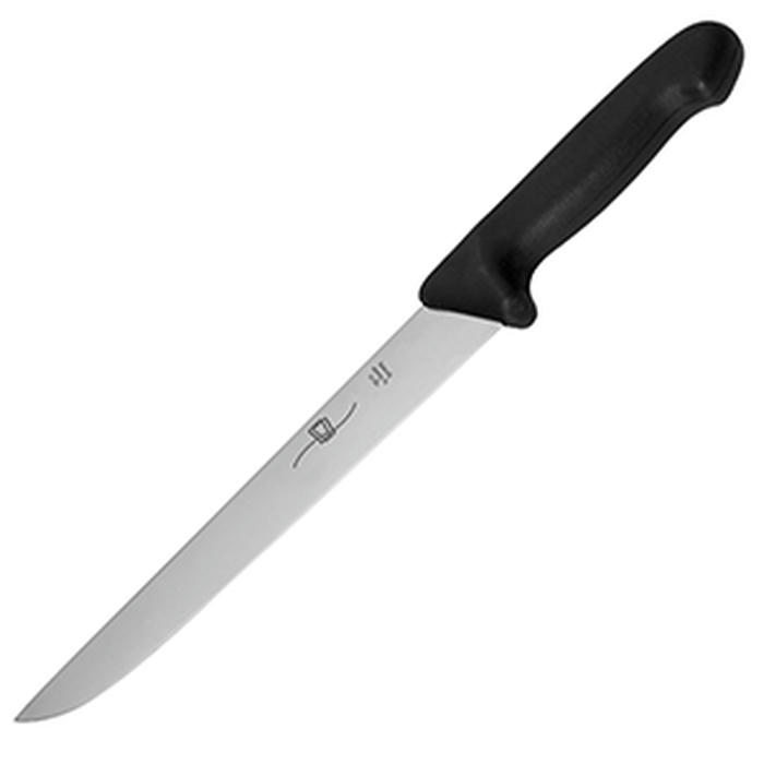 Нож для мяса сталь нерж.,пластик ,L=24см красный,металлич