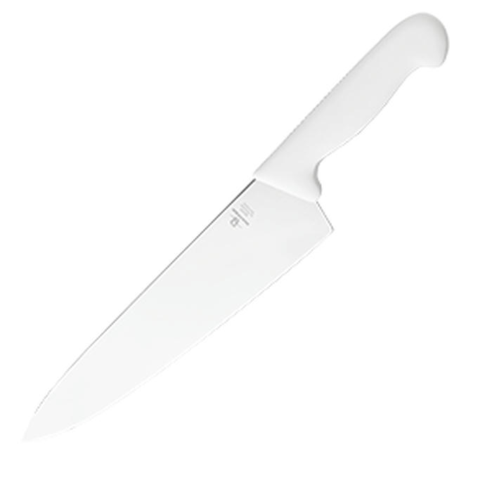 Нож «Шефс» сталь нерж.,пластик ,L=43/30,B=6см белый,металлич