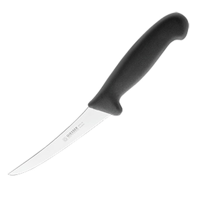 Нож для обвалки мяса сталь нерж.,пластик ,L=275/145,B=23мм черный,металлич