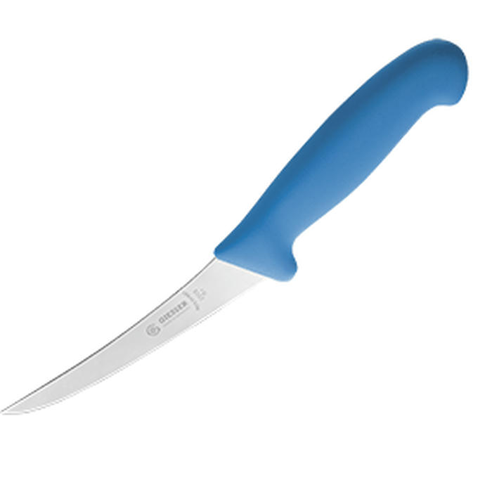 Нож для обвалки мяса сталь нерж.,пластик ,L=275/145,B=23мм синий,металлич