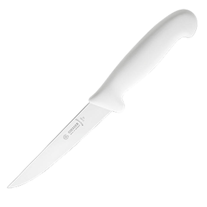 Нож для обвалки мяса сталь нерж.,пластик ,L=280/150,B=24мм белый,металлич