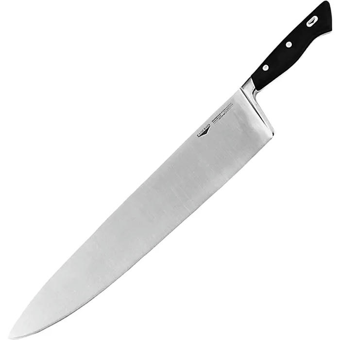 Нож поварской сталь ,L=36см черный,металлич