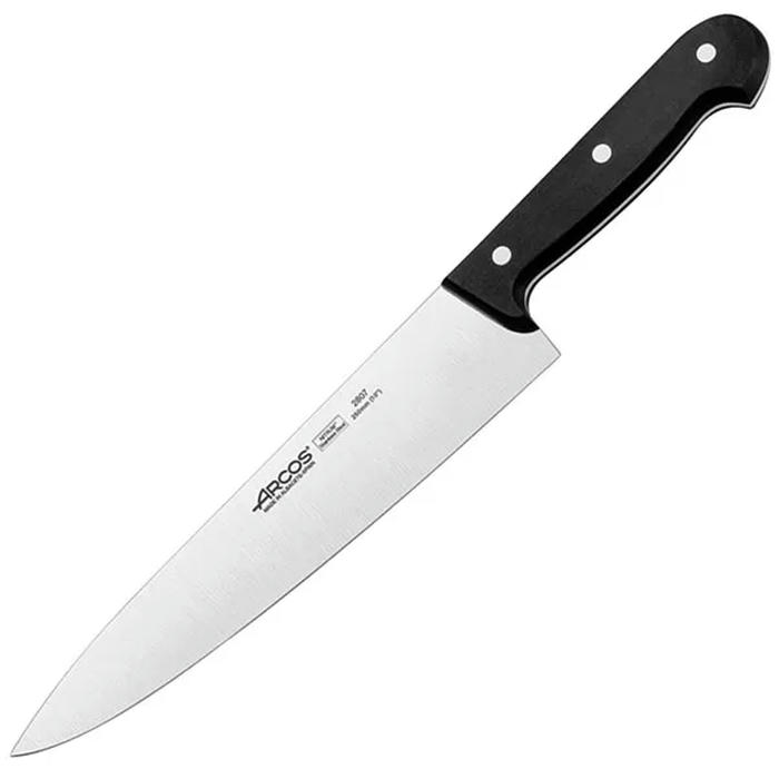 Нож поварской «Универсал» сталь нерж.,полиоксиметилен ,L=385/250,B=53мм черный,металлич