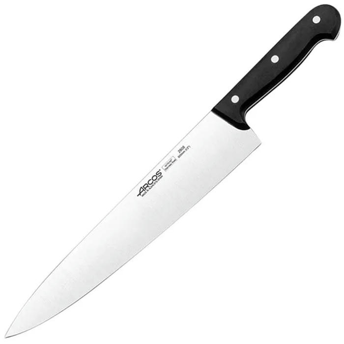 Нож поварской «Универсал» сталь нерж.,полиоксиметилен ,L=434/300,B=60мм черный,металлич