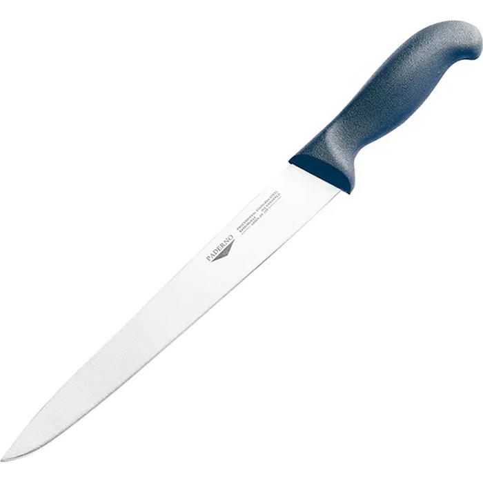 Нож для нарезки мяса ,L=30см синий,металлич