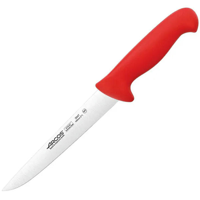 Нож для мяса «2900» сталь нерж.,полипроп. ,L=18см красный,металлич