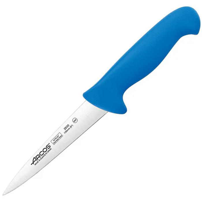 Нож для мяса «2900» сталь нерж.,полипроп. ,L=295/150,B=25мм синий,металлич