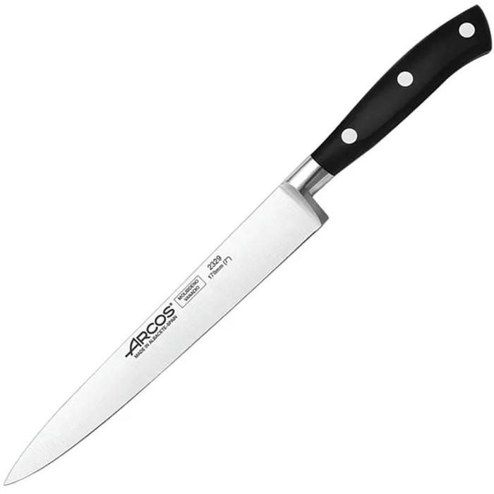 Нож для филе «Ривьера» сталь нерж.,полиоксиметилен ,L=286/170,B=25мм черный,металлич