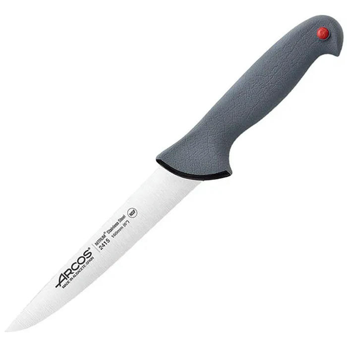 Нож для мяса «Колор проф» сталь нерж.,полипроп. ,L=30/16см серый