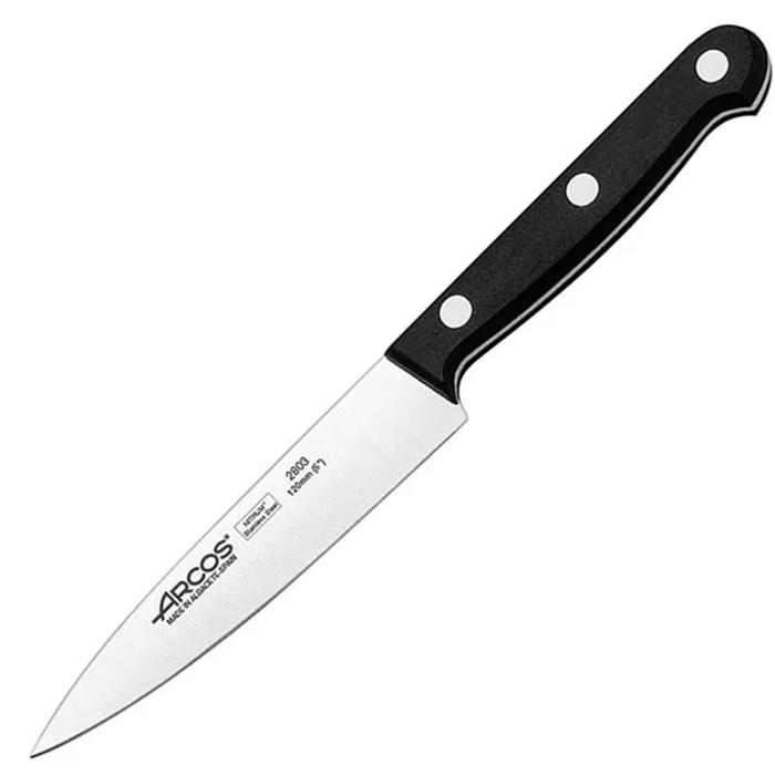 Нож поварской «Универсал» сталь нерж.,полиоксиметилен ,L=223/120,B=25мм черный,металлич