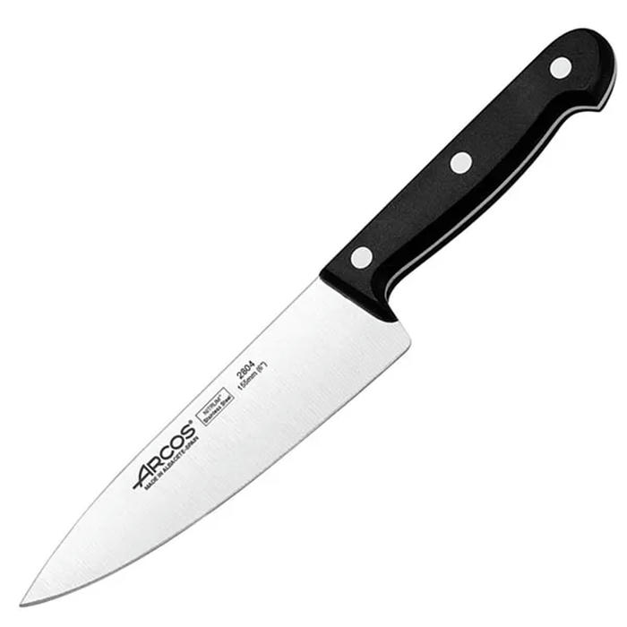 Нож поварской «Универсал» сталь нерж.,полиоксиметилен ,L=270/155,B=39мм черный,металлич