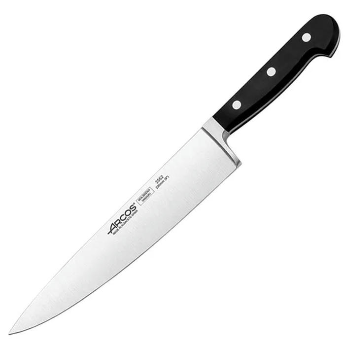 Нож поварской «Класика» сталь нерж.,полиоксиметилен ,L=363/230,B=45мм черный,металлич