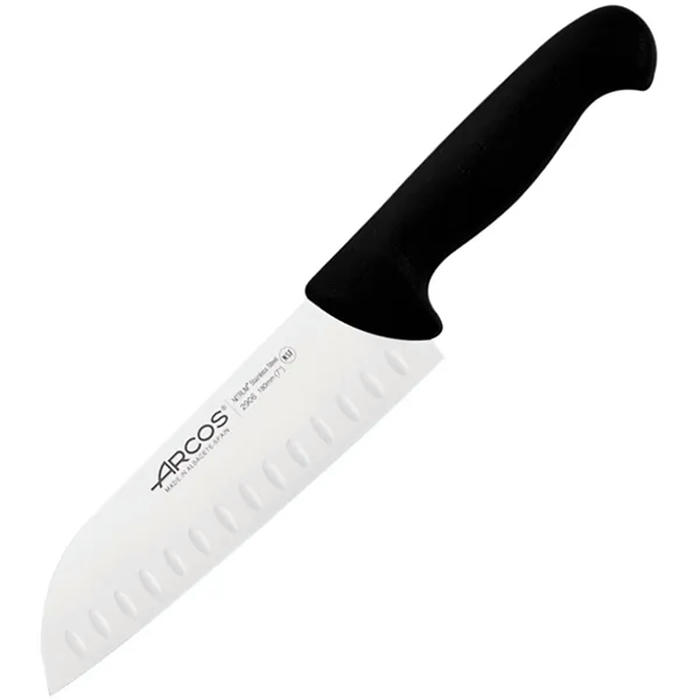 Нож поварской «2900» сталь нерж.,полипроп. ,L=31/18,B=5см черный,металлич
