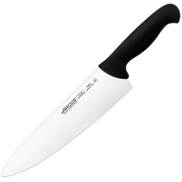 Нож поварской «2900» сталь нерж.,полипроп. ,L=385/250,B=57мм черный,металлич