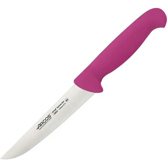 Нож кухонный «2900» сталь нерж.,полипроп. ,L=250/130,B=23мм фиолет.,металлич