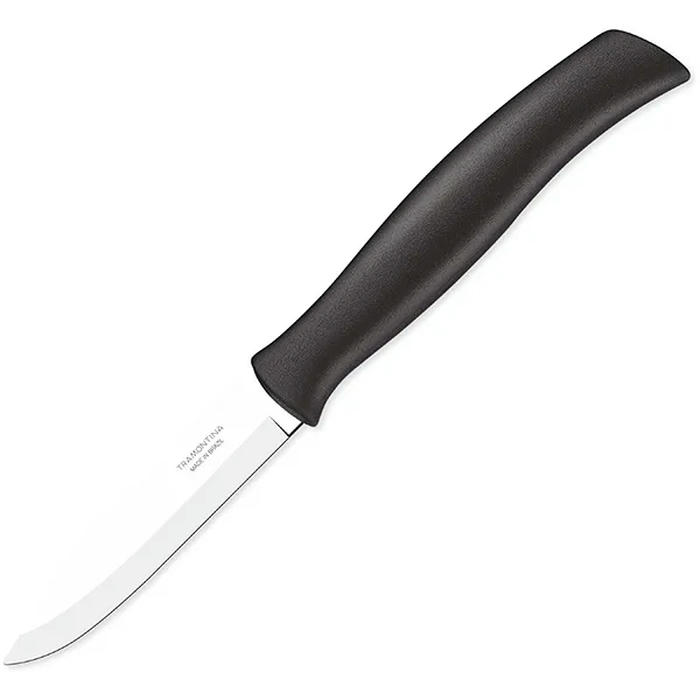 Нож для чистки овощей ,L=75мм черный,металлич