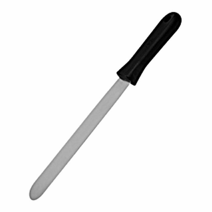 Лопатка кухонная пластик,сталь нерж. ,L=445/130,B=45мм черный,металлич
