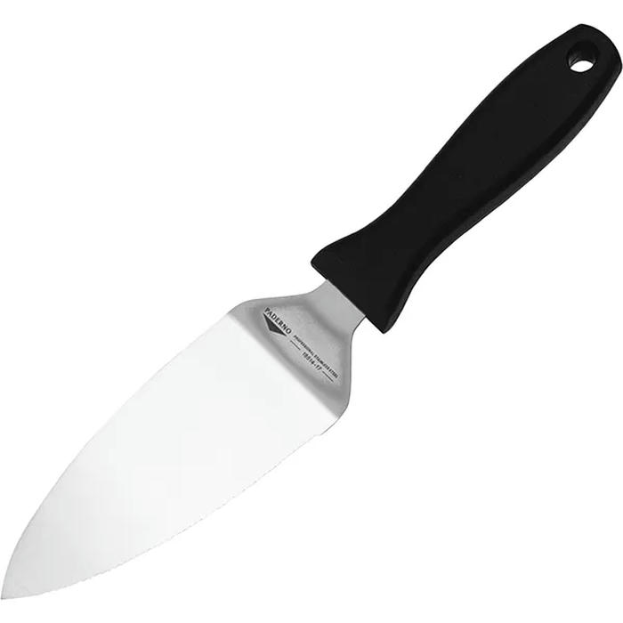 Лопатка-нож изогнут. д/торта сталь нерж.,полипроп. ,L=293/170,B=60мм металлич.,черный