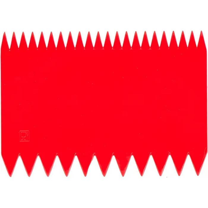 Шпатель кондитерский[10шт] пластик ,H=15,L=110,B=75мм красный