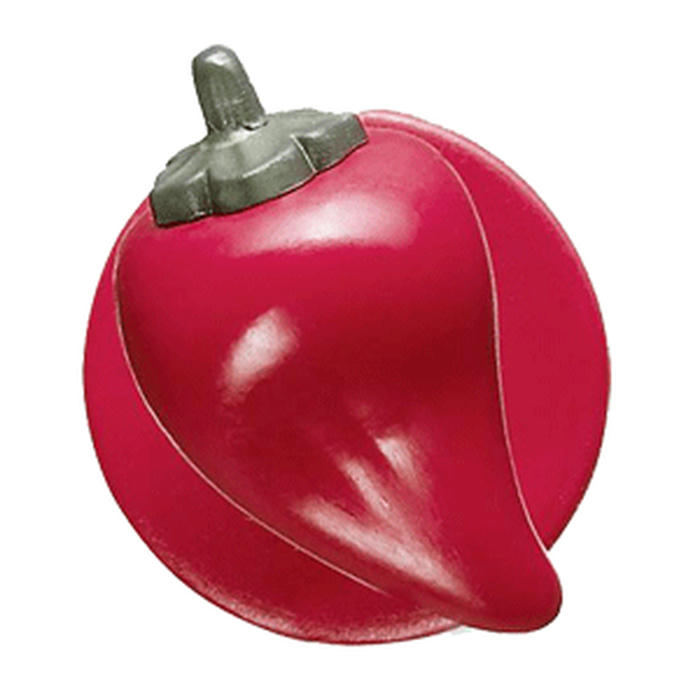 Пукли «Красный перец»[12шт] пластик D=15мм красный,зелен