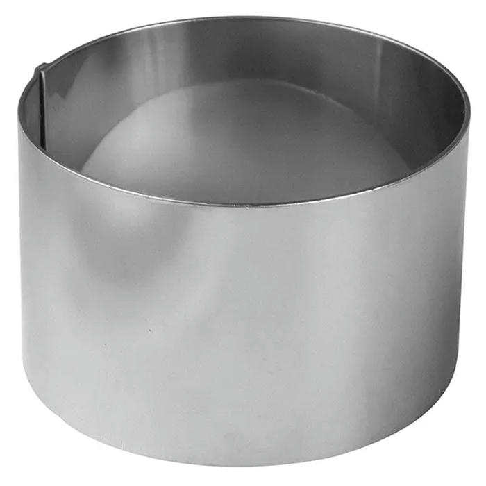 Форма кондитерская «Круг» сталь нерж. D=70,H=45мм металлич