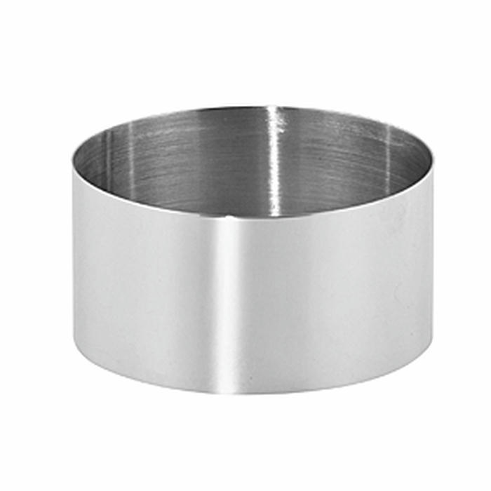 Набор кондитерских форм «Круг» кольцо кондитерское[2шт] сталь D=75,H=45мм металлич