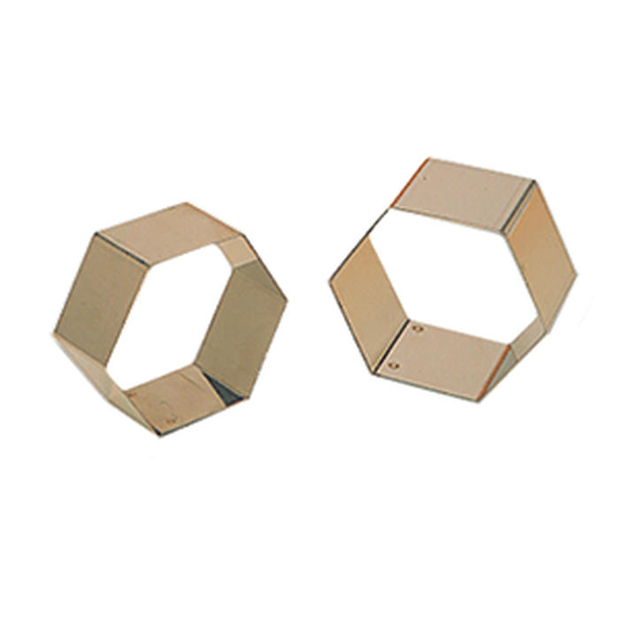 Форма кондитерская «Шестиугольник»[4шт] сталь нерж. ,H=30,L=67,B=67мм