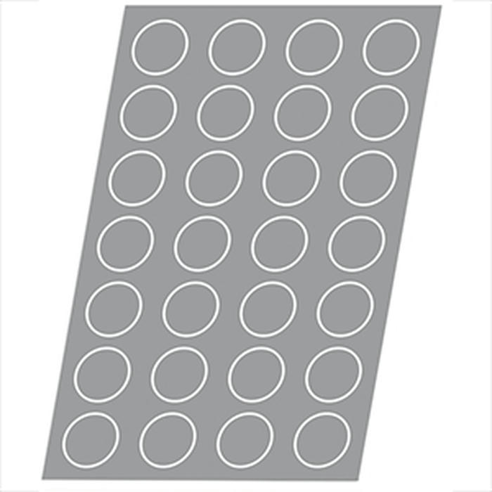 Форма кондитерская «Круг» 28шт.на листе силикон,стеклопласт. D=67,H=15,L=600,B=400мм