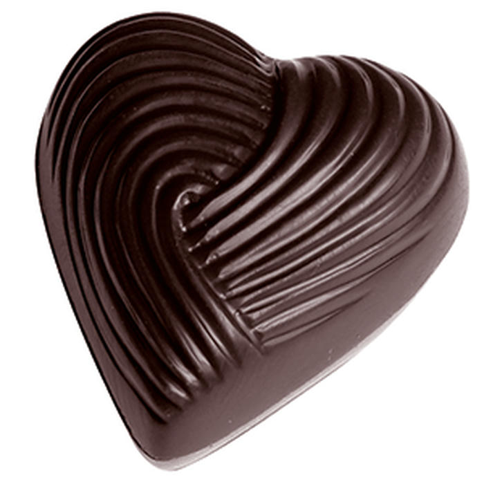 Форма для шоколада «Сердце»[21шт] поликарбонат ,H=11,L=35,B=33мм