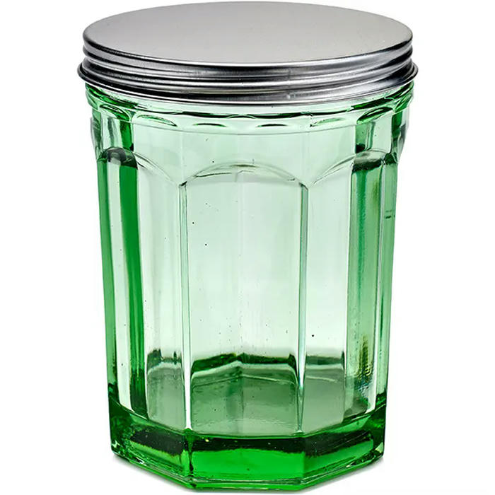 Банка круглая с крышкой «Фиш&Фиш» стекло 1л D=10,7,H=15,5см зелен