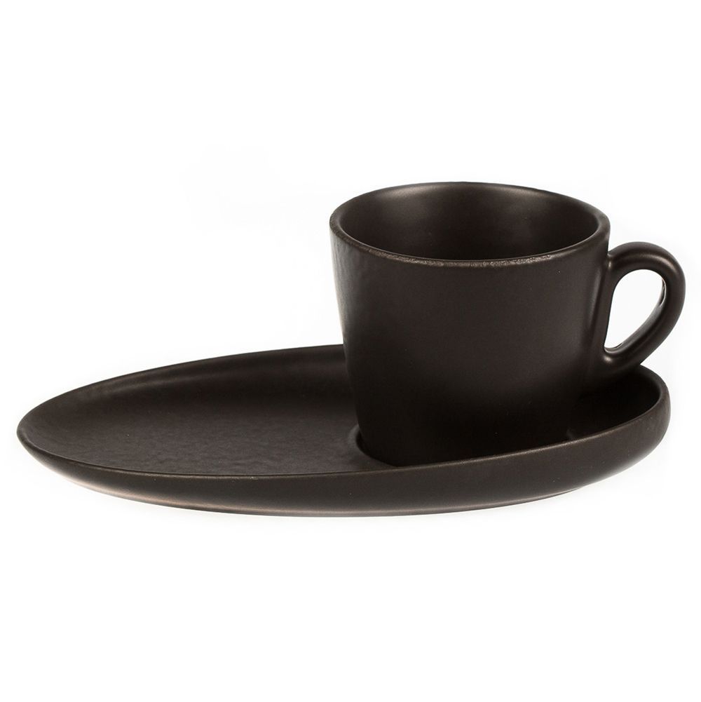 Чашка с блюдцем Black Raw Stellar Espresso 100 мл, P.L. Proff Cuisine