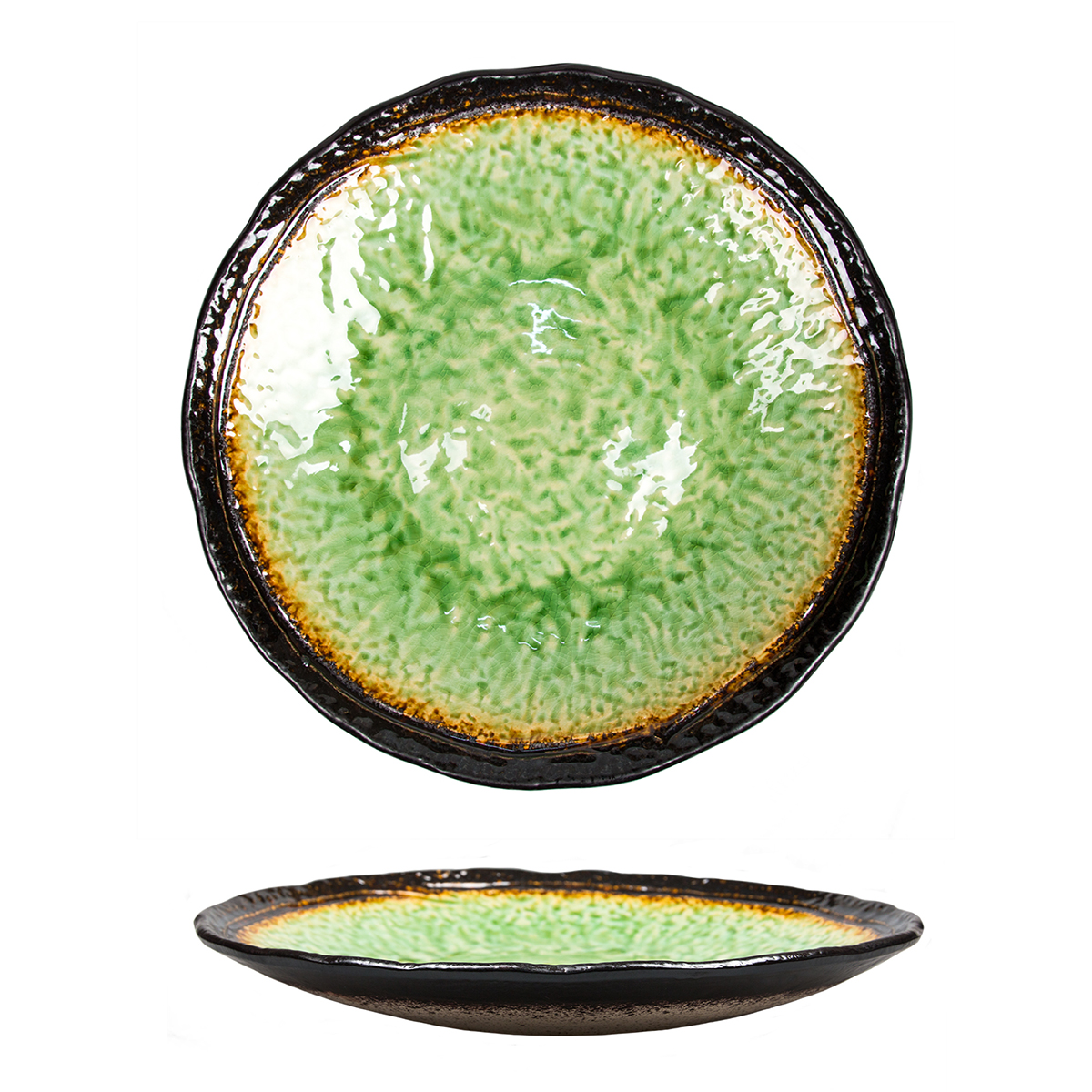 Тарелка d=30 см,каменная керамика,цвет"Green",серия "Tokyo-Stockholm"  P.L.