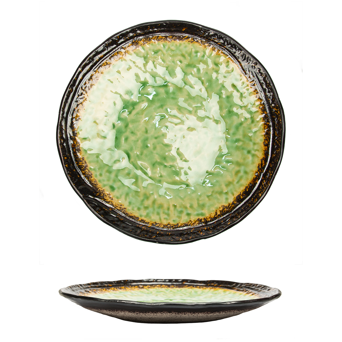 Тарелка d=26 см,каменная керамика,цвет"Green",серия "Tokyo-Stockholm"  P.L.