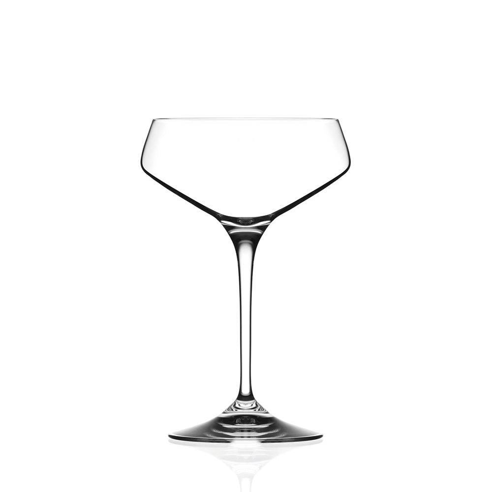 Бокал блюдце для шампанского RCR Luxion Aria 330 мл, хрустальное стекло,