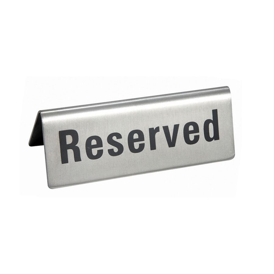 Табличка настольная "Reserved" 12*5 см, нержавейка, P.L. Proff Cuisine