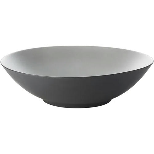 Блюдо для подачи глубокое «Экинокс» керамика 3,5л D=335,H=90мм черный,белый