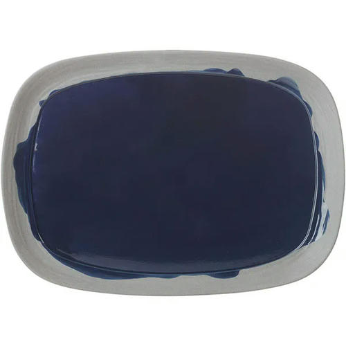 Блюдо прямоугольное «Нау» керамика ,L=33см синий