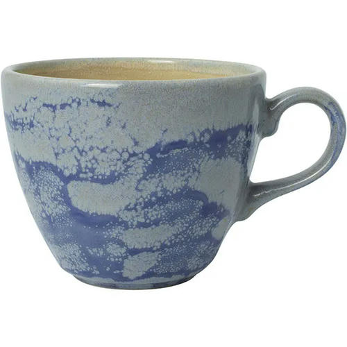 Чашка чайная «Аврора Революшн Блюстоун» блюдце 03024462 фарфор 228мл D=9см синий,бежев