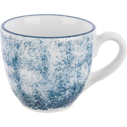 Чашка для эспрессо с декором «Аида» фарфор 80мл белый,синий