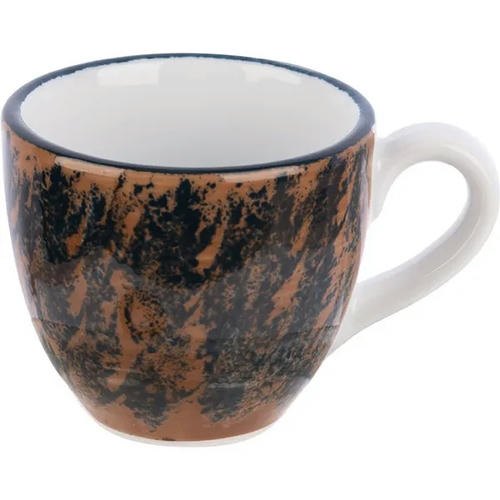 Чашка для эспрессо с декором «Аида» фарфор 80мл коричнев